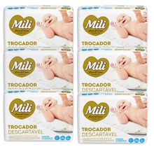 Trocador Descartável Mili  Love&amp;Care 6 Pacotes c/ 5 unidades