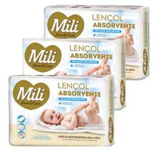 Trocador Descartável Mili Love &amp; Care  3 Pacotes c/ 5 unidades