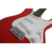Guitarra Elétrica Vermelha e Branca