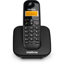 Telefone Sem Fio Intelbras Ts 3110 Identificador De Chamada Preto