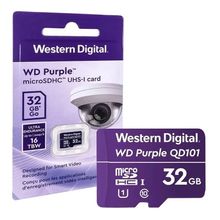 Cartão de Memória Micro sd 32GB Intelbras Cameras Segurança 16TBW Wd Purple Alto Desempenho