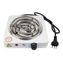 Fogareiro Elétrico 1 Boca Portátil Branco 1000W 110V FU3006A