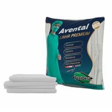Avental Manga Longa simples Tamanho Único 40gr Branco com 10 - Protdesc