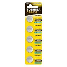 Pilha Moeda Lithium 3V CR2032 C/ 5 Pilhas Toshiba
