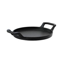 Bifeteira Redonda Alça Ferro Fundido Servir Porção 22cm