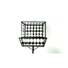 Lixeira de Rua Modelo Tela Moeda Retangular 60cm com Tampa