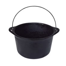 Panela Ferro Fundido Caldeirão Antigo Sem Tampa n° 24 4L