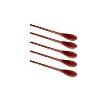 Kit 10 Peças Colher De Pau Madeira Modelo Média 38 Cm