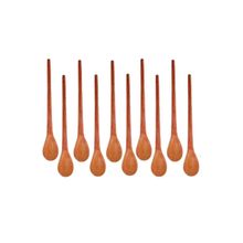 Kit 50 Peças Colher De Pau Madeira Modelos Molho 18 Cm