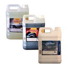 Kit Acabamento, Renovador e Shampoo Limpeza de Veículos 5L