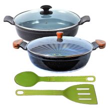 Jogo Frigideiras Antiaderente em Cerâmica AAeAM 30cm T04 N11