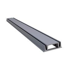 Grelha Linear Invisível Oculta com Caixilho Cinza 100x8cm