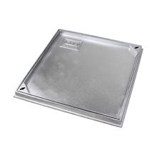 Tampa Tampão Chão Alumínio Fundido Simples Rebaixado 60x60cm