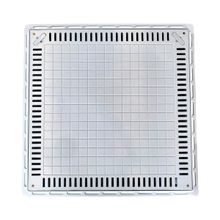 Tampa Casa de Máquina Piscina Lisa Simples Grelha 80x80cm B2