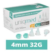 Agulha Para Caneta de Insulina Caixa c/ 100 unidades - Uniqmed