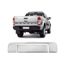 Aplique Cromado Maçaneta Tampa Traseira (Sem Furo) Ford Ranger 2013 à 2016