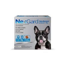 Antipulgas e Carrapatos Nexgard para Cães 4.1Kg a 10Kg