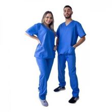 Pijama Cirurgico em Oxford Azul