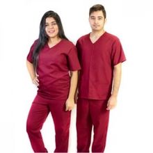 Pijama Cirurgico em Oxford Magenta