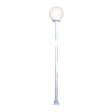Poste e Luminária colonial Globo P de Jardim Branco 100cm