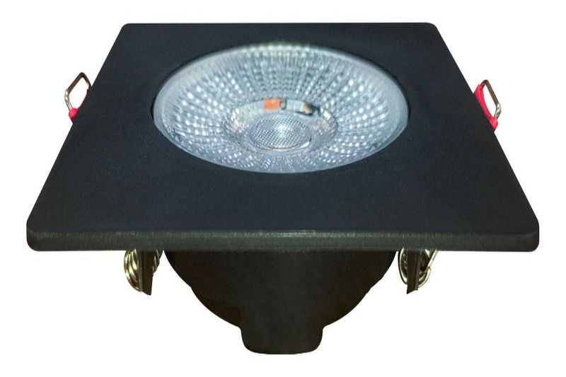 Spot Led Authentic Preto Direcionável De Embutir Avant 5w 6500k Bivolt Luz Branca Quadrado