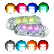 Par de Farol RGB AJK 3 Leds 6W
