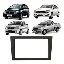 Moldura 2 Din Gm Vectra GT 05/11 Meriva 03/11 Corsa 02/11 Montana 03/11 Preta (2350)