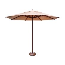 Ombrelone Guarda Sol Piscina Casa Praia Base Marrom 240cm