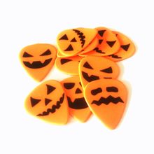 Kit 10 Palhetas Guitarra 1.2 MM Helloween Fluorescente Orange - Gutti Guitar Picks