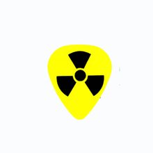 Kit 10 Palhetas Guitarra 1.2 MM Radioativo Fluorescente Yellow Gutti Guitar Picks