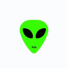 Kit 10 Palhetas Guitarra 1.2 MM E T Fluorescente Green Gutti Guitar Picks