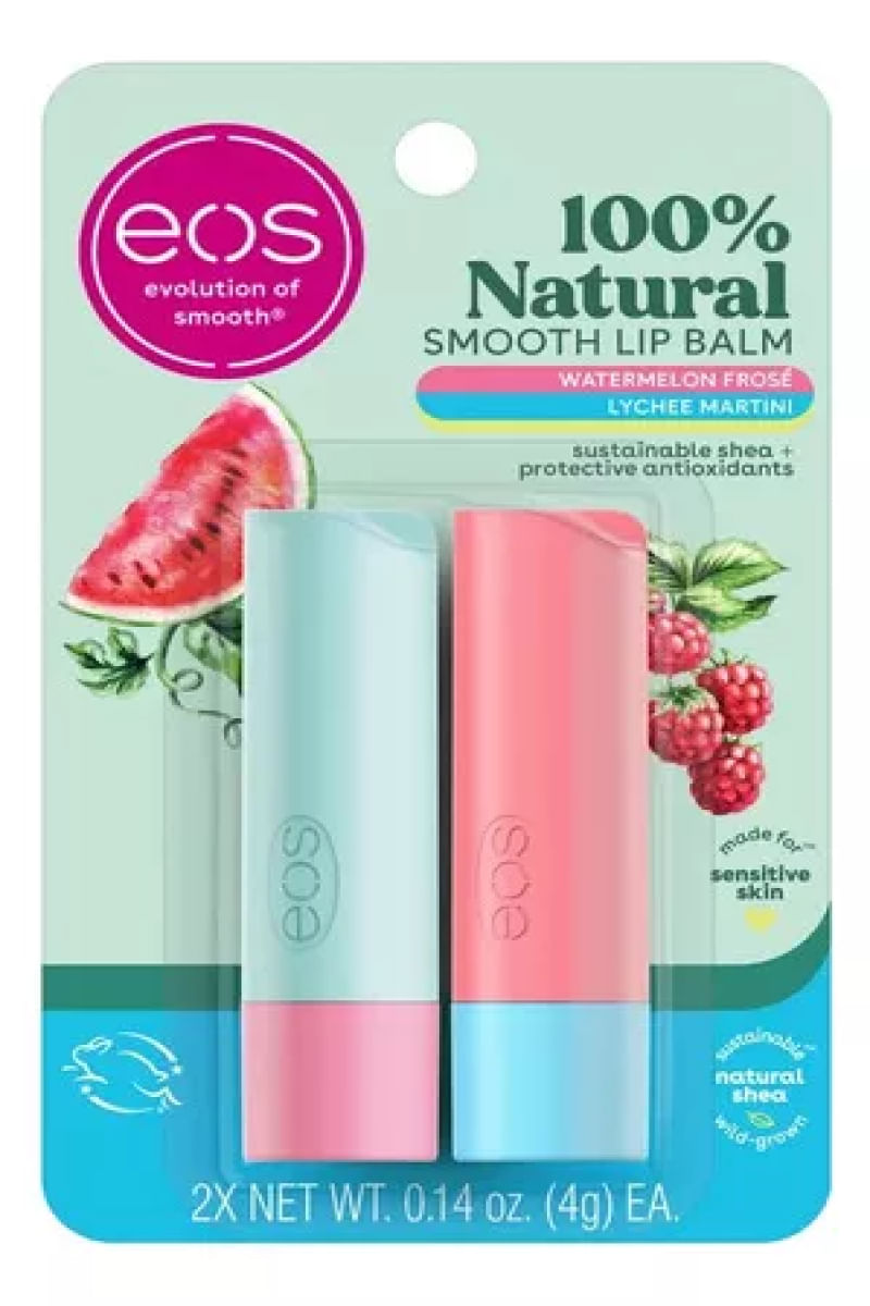 Kit Eos - Lip Balm Watermelon Frosé 4g + Lychee Martini 4g - Shop Coopera