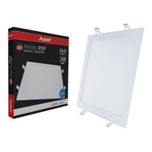 Plafon Pop de Embutir 30x30cm Avant 24W 6500K Bivolt Luz Branca - Quadrado