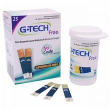 Tiras Reagente Para Medição De Glicose G-tech Free 1 C/25