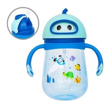 Copo com canudo e dispositivo Mergulho Azul - Buba