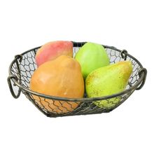 Fruteira Redonda Aramada Cor De Ouro Velho Tam.G Yes MT2039