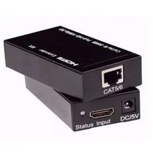 Extensor Hdmi Amplificado 60m Cabo De Rede Utp Rj45 Cat5