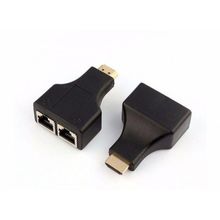 Extensor Hdmi Até 30 Metros Via Cabo De Rede Utp Rj45 Par