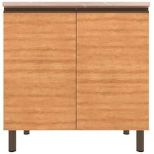 Balcão Bartira Cristal MDP 15mm com 2 Portas e 1 Prateleira - 80,1cm de largura