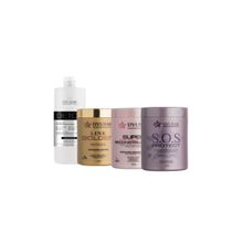 Máscara de Reconstrução Super + SOS + Ouro+ Detox Free 500ml