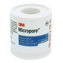 Fita Micropore 3M 5cm x 10m Branca