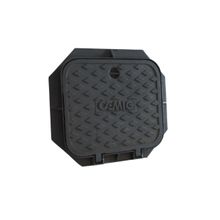 Tampa Tampão de Chão ZBP Articulado de Ferro Fundido 45x53cm