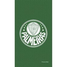 Toalha de Praia Buettner Felpa Estampado Reativo Brasão Palmeiras 70cm x 130m Verde