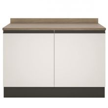 Balcão Bartira Linea 2 Portas 1 Prateleira - Branco