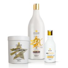 Kit Pó Descolorante 250g + Ox 10 volumes + Dyplex da Dyusar