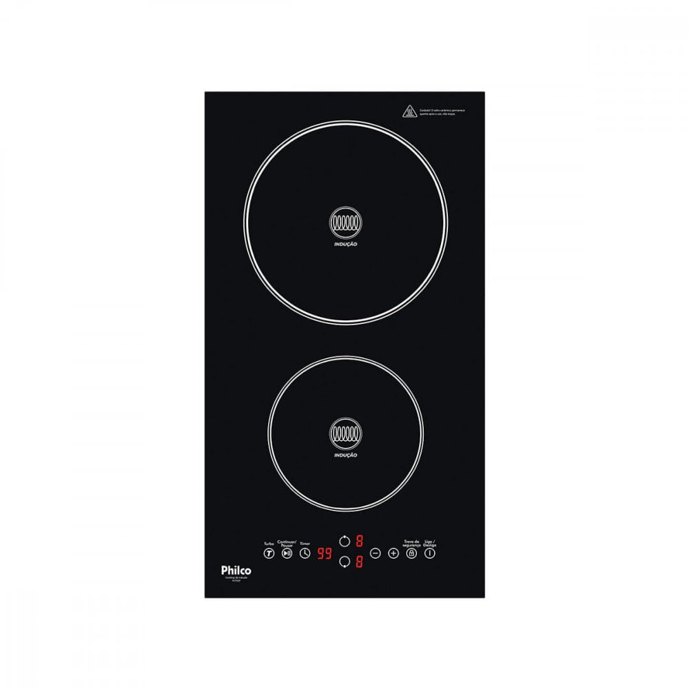 Cooktop 2 Bocas Philco de Indução PCT02P Shop Coopera