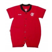 Macacão Bebê Flamengo Curto Vermelho Oficial