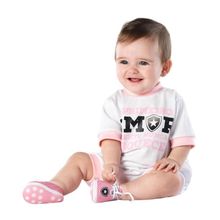 Macacão Bebê Atlético MG Primeiro Amor Rosa - Torcida Baby