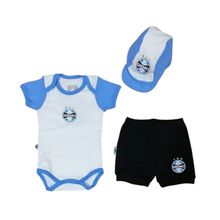 Kit Conjunto Grêmio Body Shorts e Boné Oficial