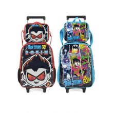 Mochila Rodas Lancheira Infantil Luxcel TeensTitans 37872